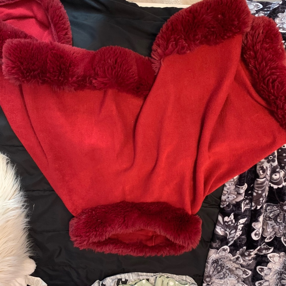 Red poncho